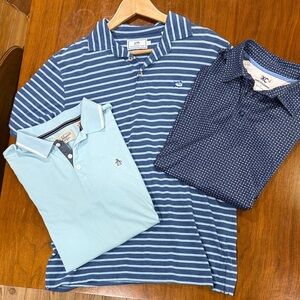 Southern Tide Johnson & Murphy Blue Polo Shirt LOT